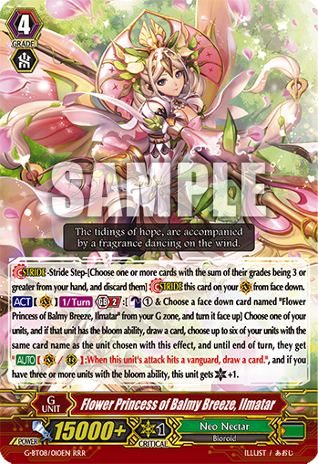 Card Gallery Flower Princess Of Balmy Breeze Ilmatar Cardfight Vanguard Wiki Fandom