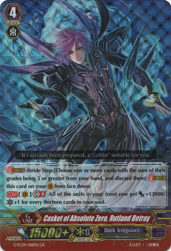 Casket of Absolute Zero, Rutland Betray | Cardfight Casket of Absolute Zero, Rutland Betray | Cardfight