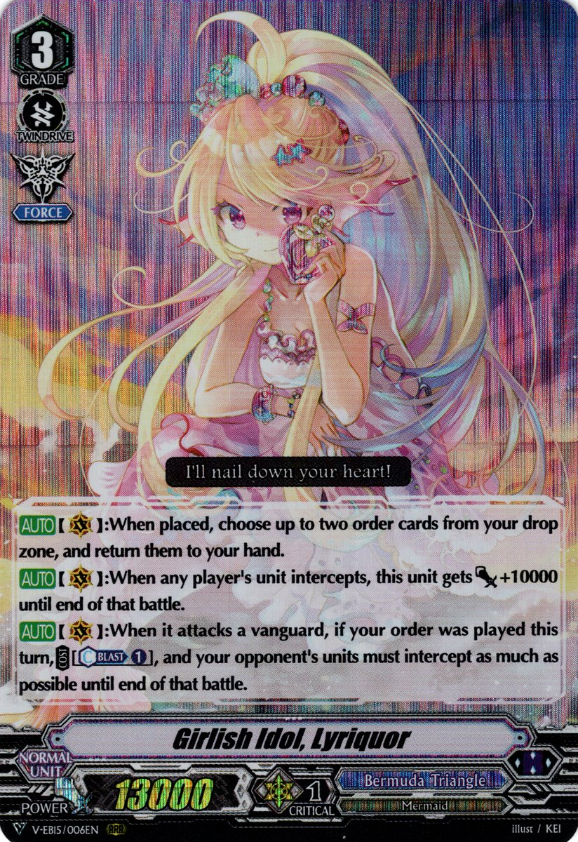 Girlish Idol, Lyriquor | Cardfight!! Vanguard Wiki | Fandom