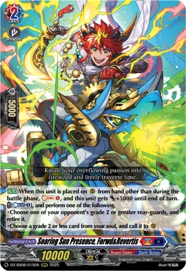 Soaring Sun Presence, Forwd & Revertis | Cardfight!! Vanguard Wiki