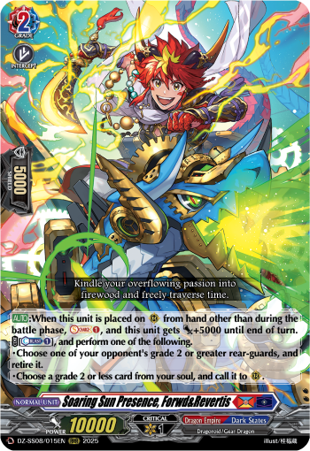 Soaring Sun Presence, Forwd & Revertis | Cardfight