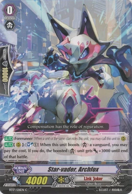ヴァンガード　Watching Vibrato ライフェル FR Star-vader, Archfox | Cardfight!! Vanguard Wiki | Fandom