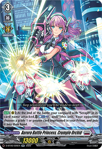 Aurora Battle Princess, Crumple Orchid | Cardfight!! Vanguard Wiki 