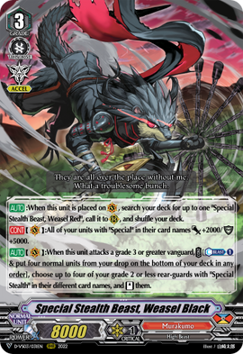 Special Stealth Beast, Weasel Black | Cardfight!! Vanguard