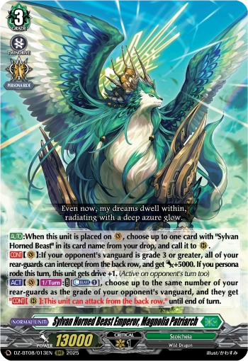 Sylvan Horned Beast Emperor, Magnolia Patriarch | Cardfight