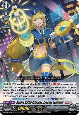 Aurora Battle Princess, Execute Lemonun | Cardfight