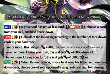 Wings of Annihilation, Blade Wing Tibold | Cardfight!! Vanguard