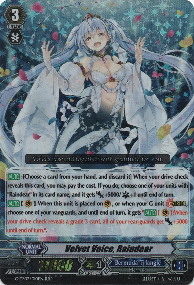 Velvet Voice, Raindear (Stride Bonus) | Cardfight!! Vanguard
