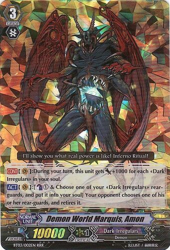 - Binding Force of the Black Rings by Cardfight! Psycho Grave Vanguard TCG Cardfight! Amons Follower Vanguard TCG BT12//036EN