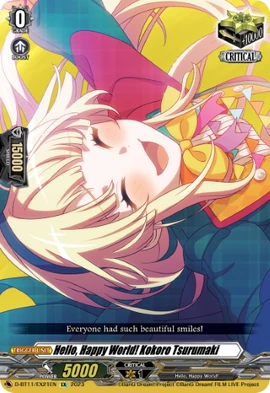 Hello, Happy World! Kokoro Tsurumaki | Cardfight!! Vanguard Wiki