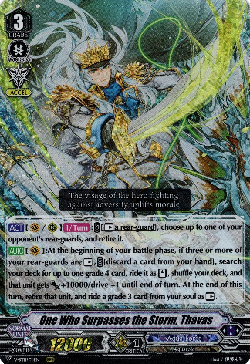 One Who Surpasses the Storm, Thavas (V Series) | Cardfight!! Vanguard Wiki  | Fandom