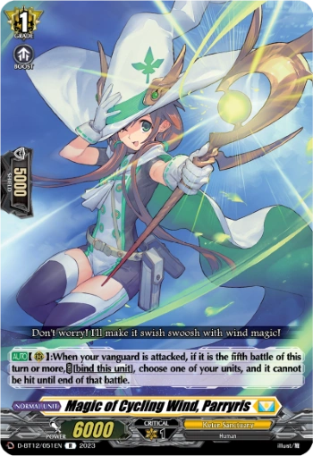 Magic of Cycling Wind, Parryris | Cardfight!! Vanguard Wiki | Fandom