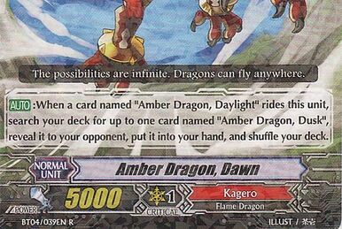 Amber Dragon, Dawn | Cardfight!! Vanguard Wiki | Fandom