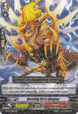 Burning Horn Dragon | Cardfight!! Vanguard Wiki | Fandom