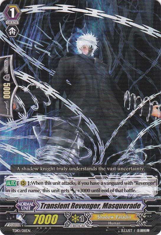 Transient Revenger, Masquerade | Cardfight!! Vanguard Wiki | Fandom