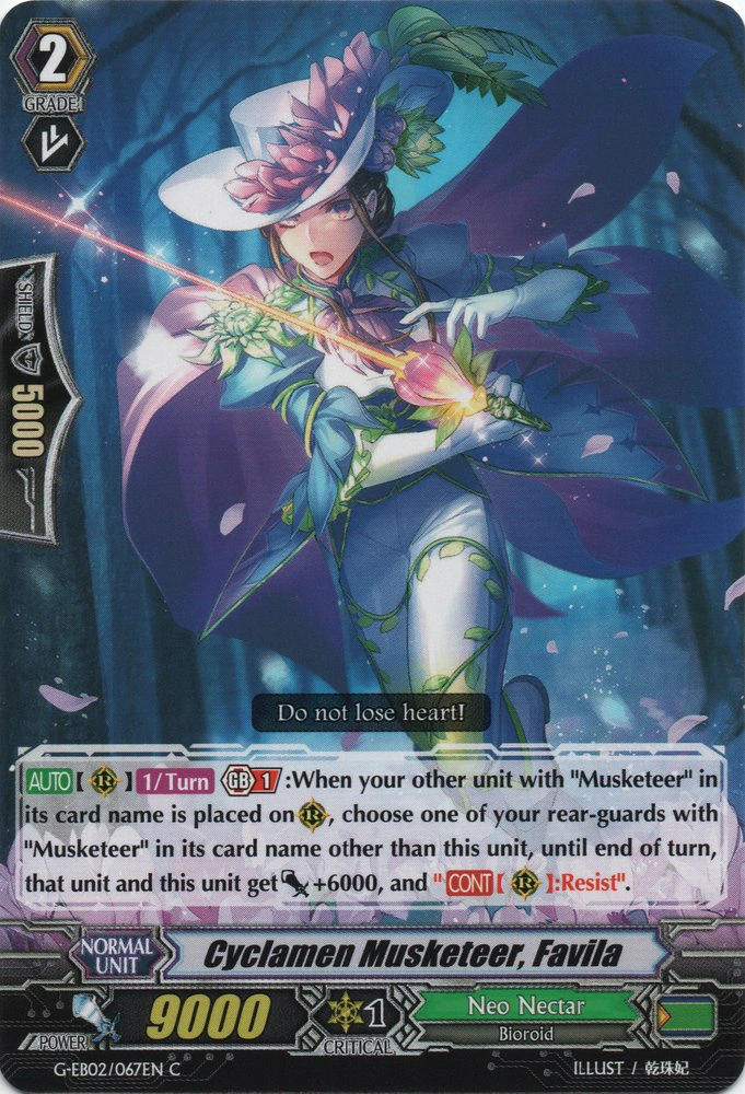 Cyclamen Musketeer, Favila | Cardfight!! Vanguard Wiki | Fandom