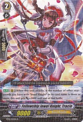 Fellowship Jewel Knight, Tracie | Cardfight!! Vanguard Wiki