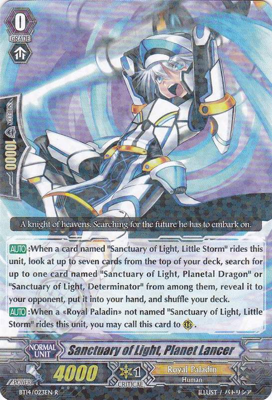 Sanctuary of Light, Planet Lancer | Cardfight!! Vanguard