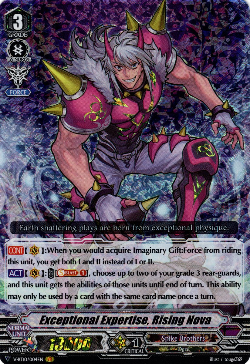 Exceptional Expertise Rising Nova V Series Cardfight Vanguard Wiki Fandom