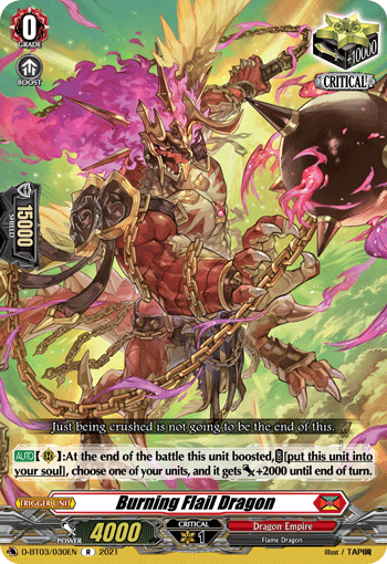 バーニングフレイルドラゴン SIR Burning Flail Dragon | Cardfight!! Vanguard Wiki | Fandom