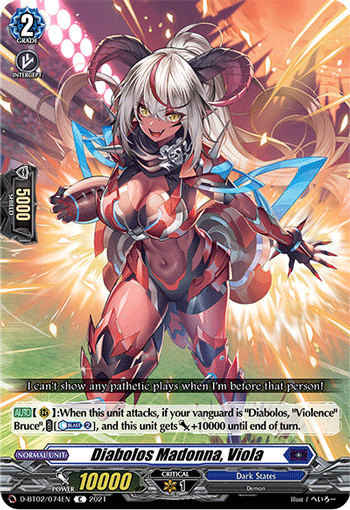 Diabolos Madonna, Viola | Cardfight!! Vanguard Wiki | Fandom