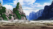 The mountain ridge that houses the valley where Aichi Sendou and Toshiki Kai have their first fight