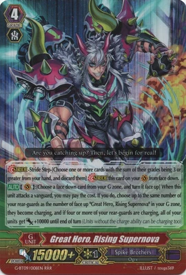 Great Hero Rising Supernova Cardfight Vanguard Wiki Fandom