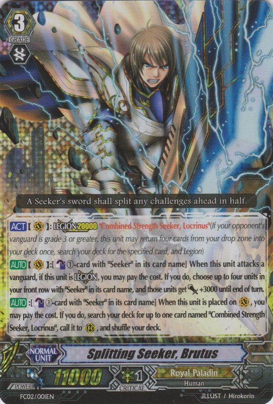 Splitting Seeker, Brutus | Cardfight!! Vanguard Wiki | Fandom