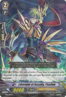Liberator of Royalty, Phallon | Cardfight!! Vanguard Wiki | Fandom