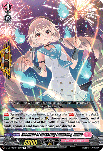 Nocturne of Flickering Lambency, Judith | Cardfight
