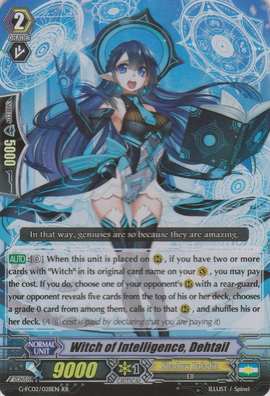 Witch of Intelligence, Dehtail | Cardfight!! Vanguard Wiki Witch of Intelligence, Dehtail | Cardfight!! Vanguard Wiki