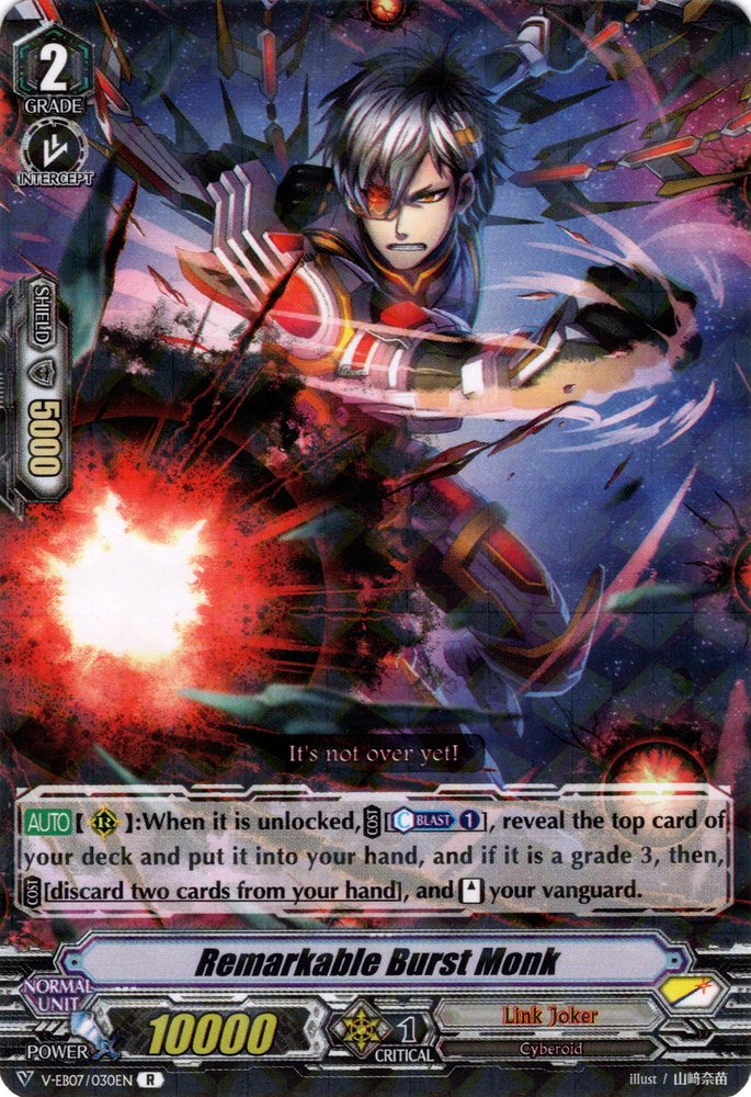 Remarkable Burst Monk | Cardfight!! Vanguard Wiki | Fandom