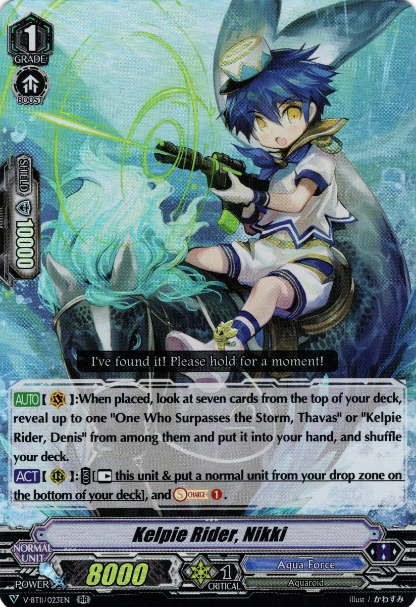 Kelpie Rider, Nikki (V Series) | Cardfight!! Vanguard Wiki | Fandom
