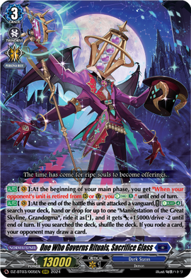 One Who Governs Rituals, Sacrifice Glass | Cardfight
