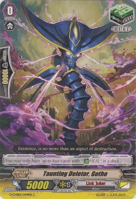 Taunting Deletor, Gotho | Cardfight!! Vanguard Wiki | Fandom