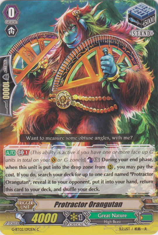 Protractor Orangutan | Cardfight!! Vanguard Wiki | Fandom