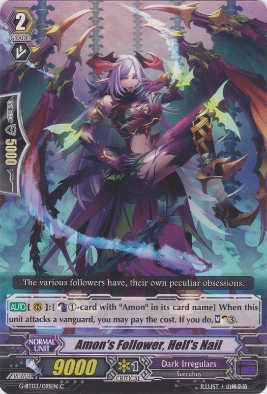 Amon's Follower, Hell's Nail | Cardfight!! Vanguard Wiki