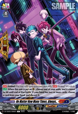 No Matter How Many Times, Always | Cardfight!! Vanguard Wiki