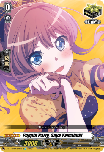 ヴァンガード　バンドリ　Poppin'Party山吹沙綾　EXS ヒール Poppin'Party, Saya Yamabuki | Cardfight!! Vanguard Wiki | Fandom