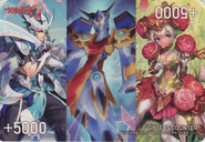 Blue Sky Knight, Altmile & Chronojet Dragon & Ranunculus Flower Maiden, Ahsha