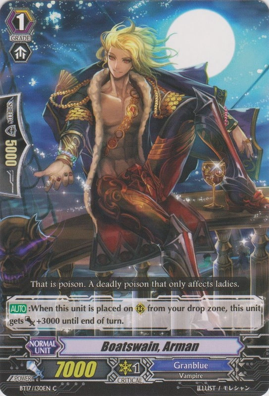 Boatswain, Arman Cardfight!! Vanguard Wiki Fandom
