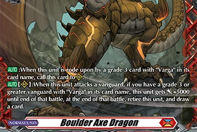 Boulder Axe Dragon | Cardfight!! Vanguard Wiki | Fandom