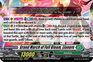 Grand March of Full Bloom, Lianorn
