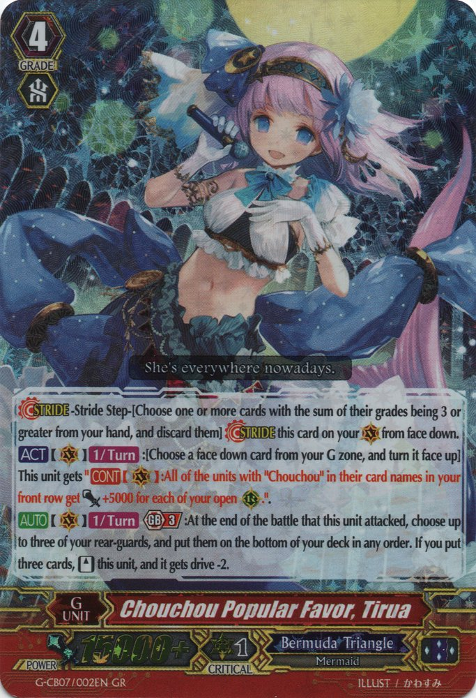 Chouchou Popular Favor, Tirua | Cardfight!! Vanguard Wiki | Fandom