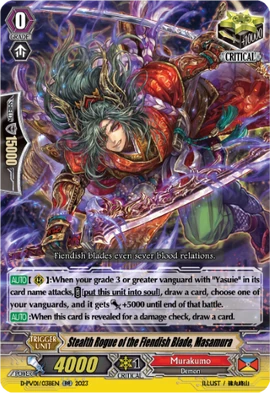 Stealth Rogue of the Fiendish Blade, Masamura | Cardfight