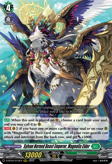 Sylvan Horned Beast Emperor, Magnolia Elder | Cardfight!! Vanguard