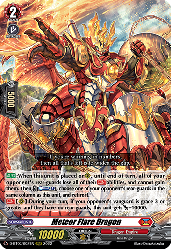 Meteor Flare Dragon | Cardfight!! Vanguard Wiki | Fandom