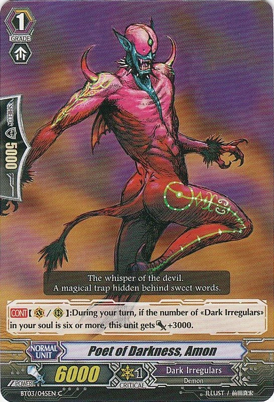 Poet of Darkness, Amon | Cardfight!! Vanguard Wiki | Fandom