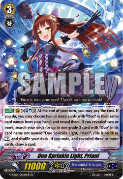 Card Gallery:Duo Sprinkle Light, Priani | Cardfight!! Vanguard