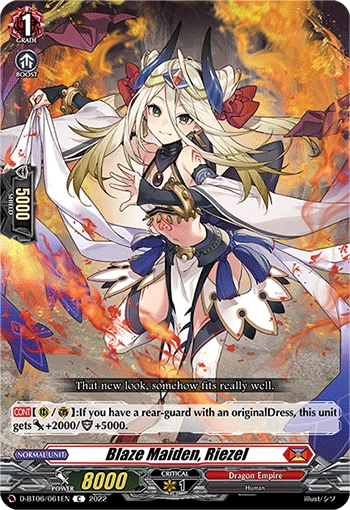 Blaze Maiden, Riezel | Cardfight!! Vanguard Wiki | Fandom